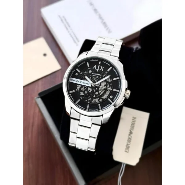 Armani Exchange Ax2418 Watch Silver Black For Men Armani Exchange Ax2418 Watch Silver Black For Men