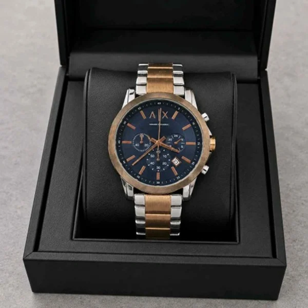 Armani Exchange Chronograph Watch Chain Strap For Men