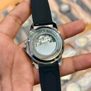 Armani Exchange Skeleton Watch Black Strap For Men