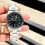 Armani Exchange Watch With Black Logo For Men