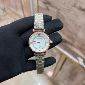 Armani Watch Chain Strap Two Tone For Women
