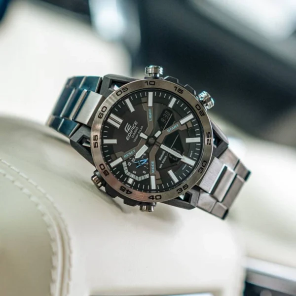 Casio Edifice Ecb Watch Grey For Men Casio Edifice Ecb Watch Grey For Men