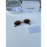 Celine Sunglasses Gold Brown For Men