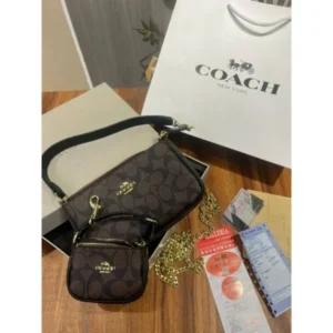 Coach Nolita Gift Set Sling Bag With Mini Sling Og Box Carry Bag For Women (BT31) - stayhit.in