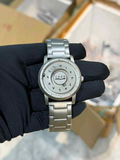 Elegant Sabr Watch Silver Stainless Steel For Men (FGS110) - stayhit.in