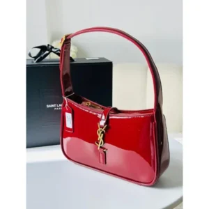 Elegant Ysl Saint Laurent Hobo Bag Red Gold With Og Box For Women (BOT3998) - stayhit.in