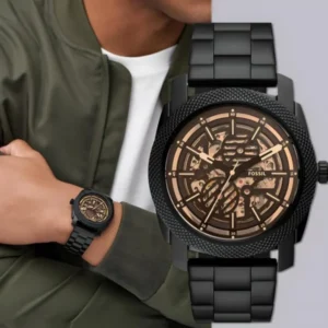 Fossil Bronson Me3218 Watch Black For Men