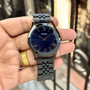 Fossil Slim Watch Black Blue For Men