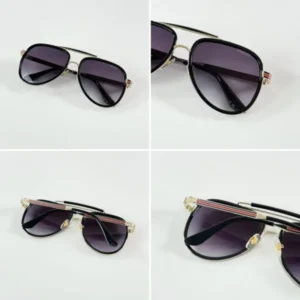 Gucci Sunglasses Gold Black For Men