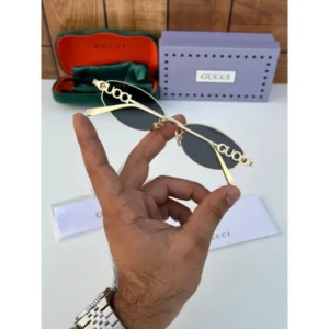 Gucci Sunglasses Gold Black For Men