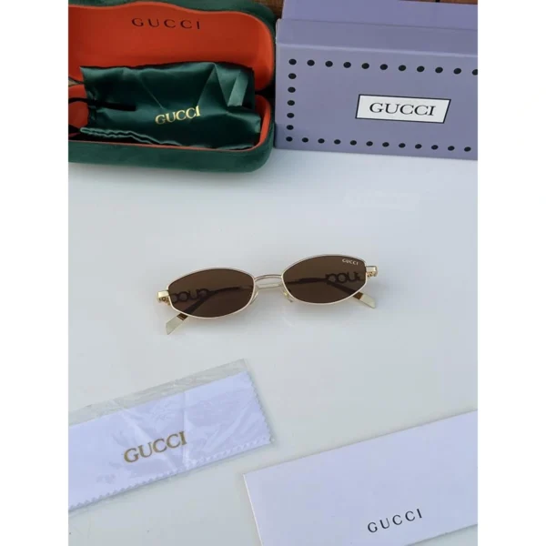 Gucci Sunglasses Gold Brown For Men Gucci Sunglasses Gold Brown For Men