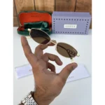 Gucci Sunglasses Gold Brown For Men