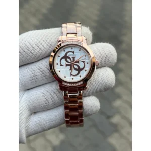 Guess Diamond Watch Rosegold White For Women