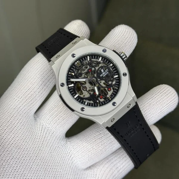 Hublot Automatic Watch Black White For Men Hublot Automatic Watch Black White For Men