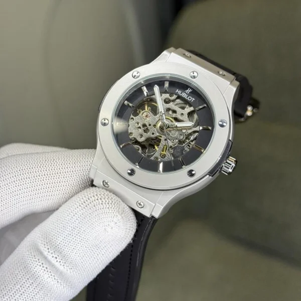 Hublot Automatic Watch White Black For Men Hublot Automatic Watch White Black For Men
