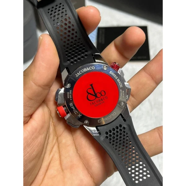 Jacob Chrono Watch Black Blue For Men Jacob Chrono Watch Black Blue For Men