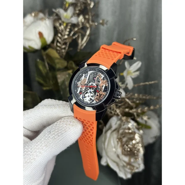 Jacob & Co. Watch Black Orange For Men Jacob & Co. Watch Black Orange For Men