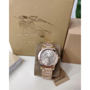 Luxury Burberry Watch Copper White For Women (WS331) - stayhit.in
