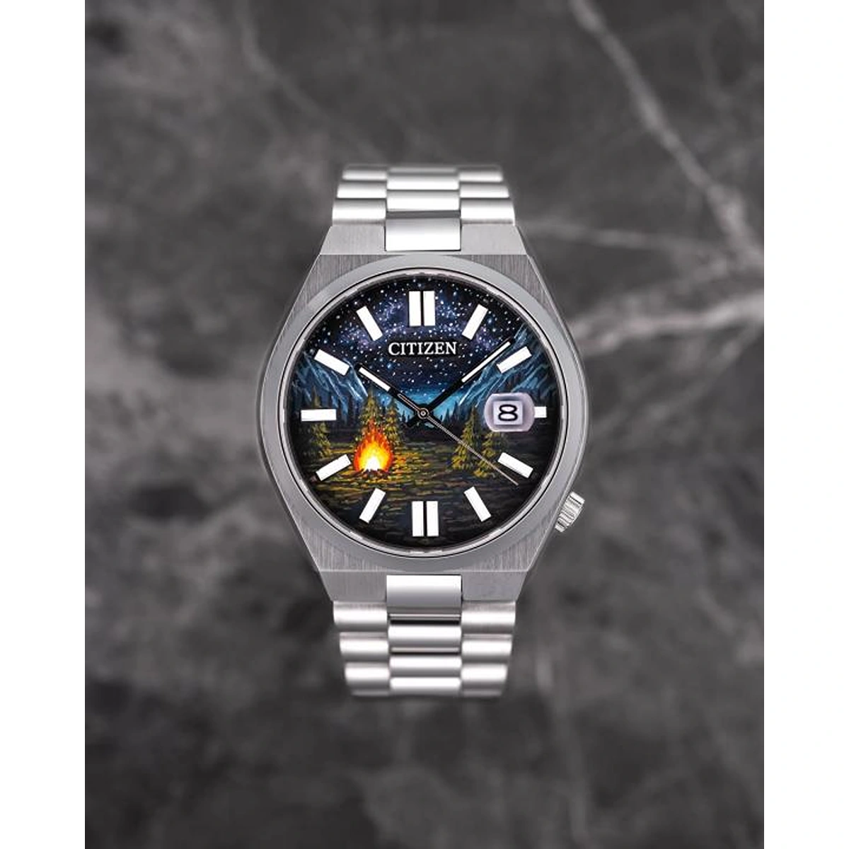 Luxury Citizen Tsuyosa Wanderer Watch Silver For Men (BOT3753) - stayhit.in