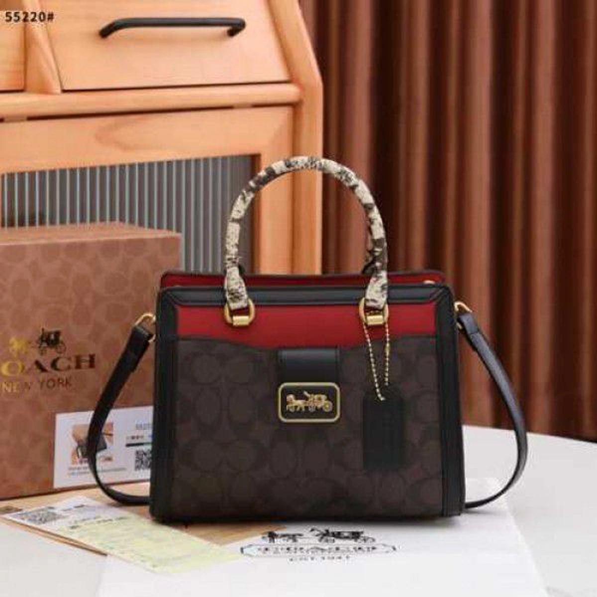 Luxury Coach Grace Carryall Bag With Og Box For Women (BOT2642) - stayhit.in Luxury Coach Grace Carryall Bag With Og Box For Women (BOT2642) - stayhit.in