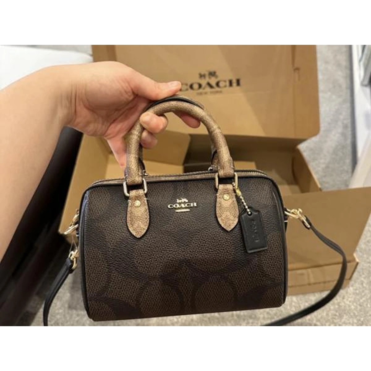 Luxury Coach Mini Rowan Satchel Bag With Box For Women (BOT2783) - stayhit.in Luxury Coach Mini Rowan Satchel Bag With Box For Women (BOT2783) - stayhit.in