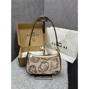 Luxury Coach Teri Shoulder Bag Shell Print Og Box For Women (BOT2629) - stayhit.in