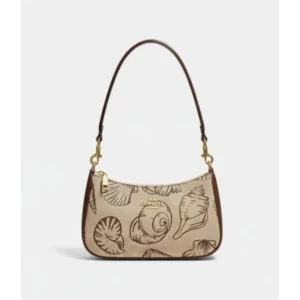 Luxury Coach Teri Shoulder Bag Shell Print Og Box For Women (BOT2629) - stayhit.in