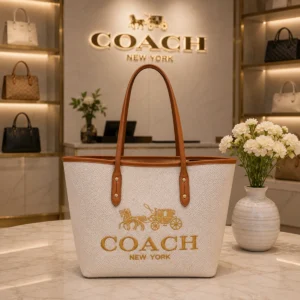 Luxury Coach Voyager Jet Set Tote Bag With Dust Bag For Women (BOT3813) - stayhit.in
