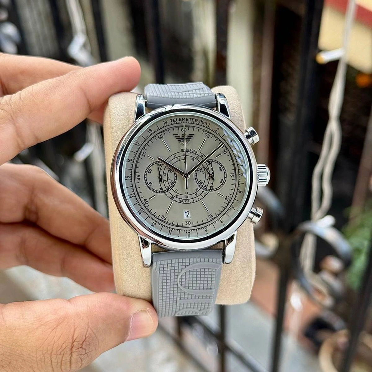 Luxury Emporio Armani Hampton Watch Grey For Men (SOS65) - stayhit.in Luxury Emporio Armani Hampton Watch Grey For Men (SOS65) - stayhit.in