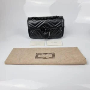 Luxury Gucci Gg Marmont Bag Black With Box For Women (BOT2787) - stayhit.in