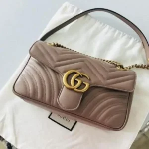 Luxury Gucci Marmont Bag Beige Gold With Original Box For Women (BOT2637) - stayhit.in