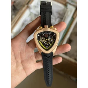 Luxury Lamborghini Chronograph Watch Black Strap For Men (SOS612) - stayhit.in