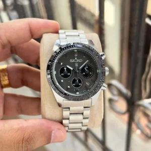 Luxury Seiko Prospex Speedtimer Watch Chronograph Silver Gray For Men (FGS156) - stayhit.in