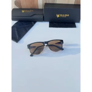 Mairo Sunglasses Black Brown Tiger For Men