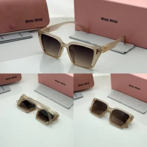 Miu Miu Sunglasses Peach Brown For Men