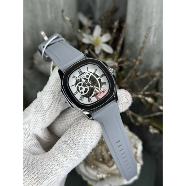Patek Philippe Automatic Watch Silver Grey For Men Patek Philippe Automatic Watch Silver Grey For Men