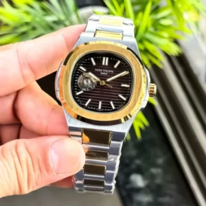 Patek Philippe Watch Gold TT Brown For Men
