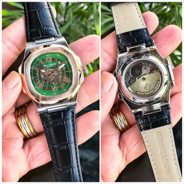 Patek Philippe Watch Silver Rose Green For Men