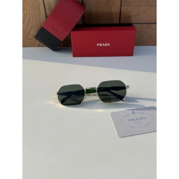 Prada Sunglasses Gold Green For Men Prada Sunglasses Gold Green For Men