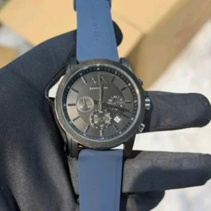 Premium Armani Exchange Fiber Watch Blue Black For Men (FGS100) - stayhit.in