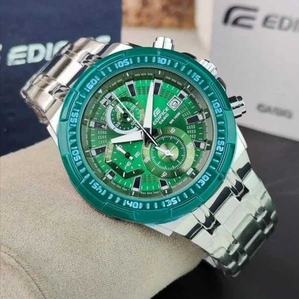 Premium Casio Edifice Watch Green Dial For Men (SOS572) - stayhit.in