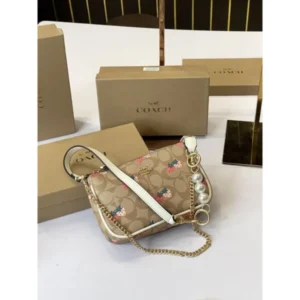 Premium Coach Nolita Bag Apricot Beige With Box For Women (BOT2576) - stayhit.in