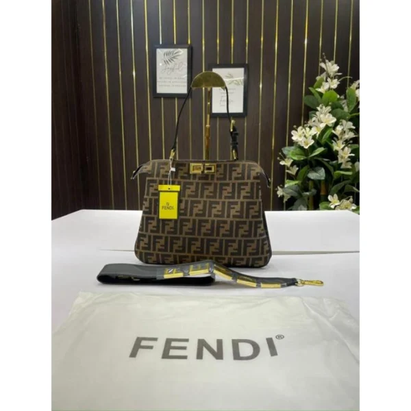 Premium Fendi Peekaboo Soft Leather Bag With Dust Bag For Women (BOT3831) - stayhit.in