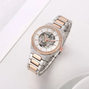 Premium Fossil Eevie Automatic Watch Copper White For Women (SOS674) - stayhit.in