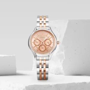 Premium Fossil Eevie Watch Two Tone For Women (JH691) - stayhit.in
