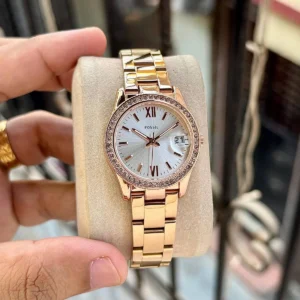 Premium Fossil Scarlette Watch Copper White For Women (SOS666) - stayhit.in