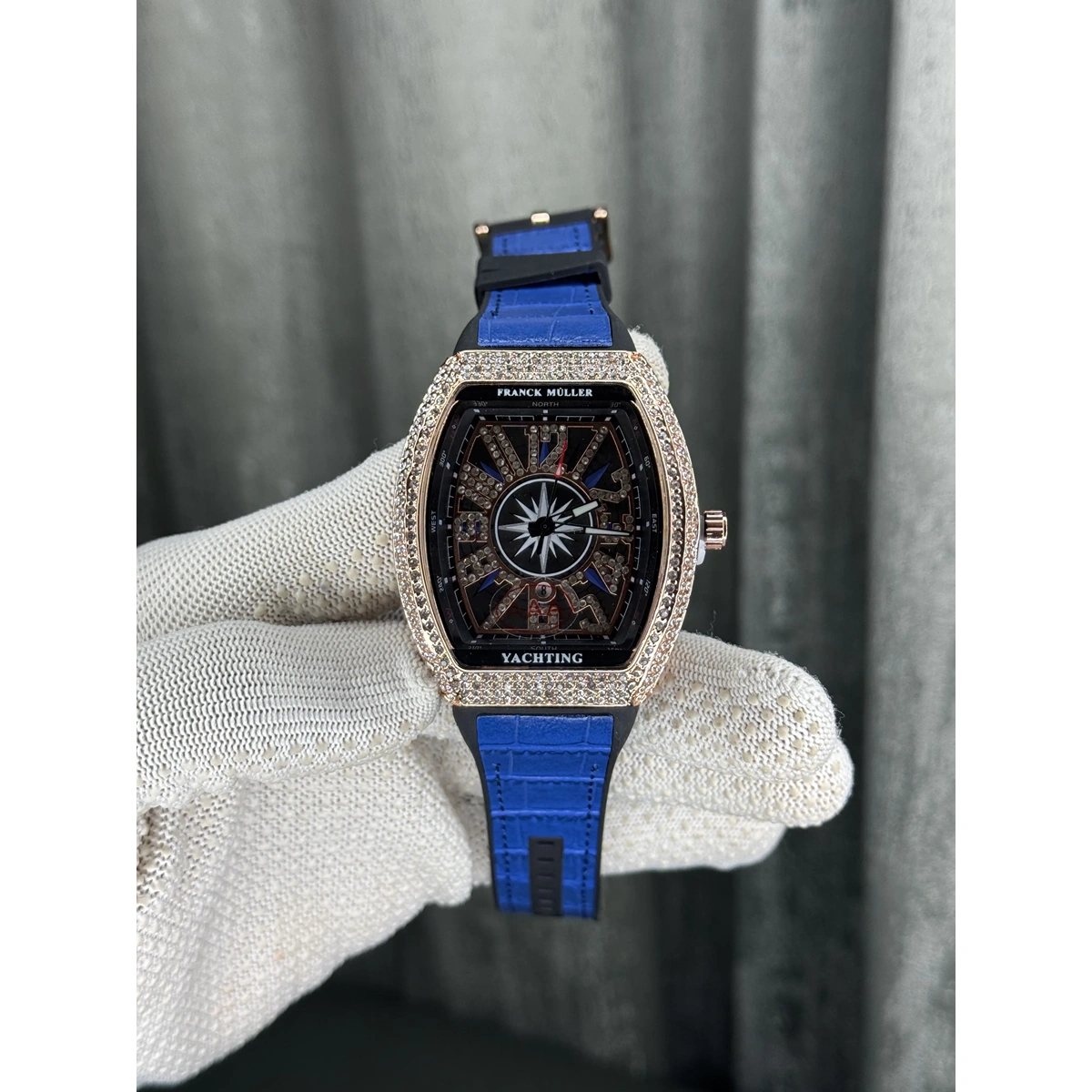 Premium Frank Muller Yachting Watch Blue For Men (JH465) - stayhit.in Premium Frank Muller Yachting Watch Blue For Men (JH465) - stayhit.in