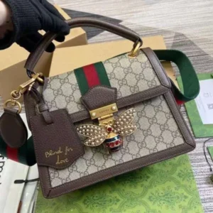 Premium Gucci Bee Queen Canvas Bag Margaret With Og Box For Women (LAB317) - stayhit.in