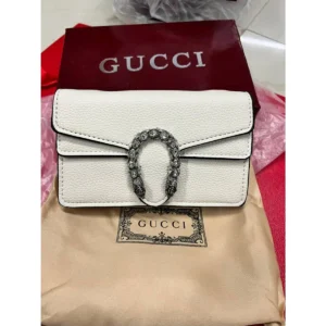 Premium Gucci Dionysus Mini Bag White Heavy Leather With Og Box For Women (BT34) - stayhit.in