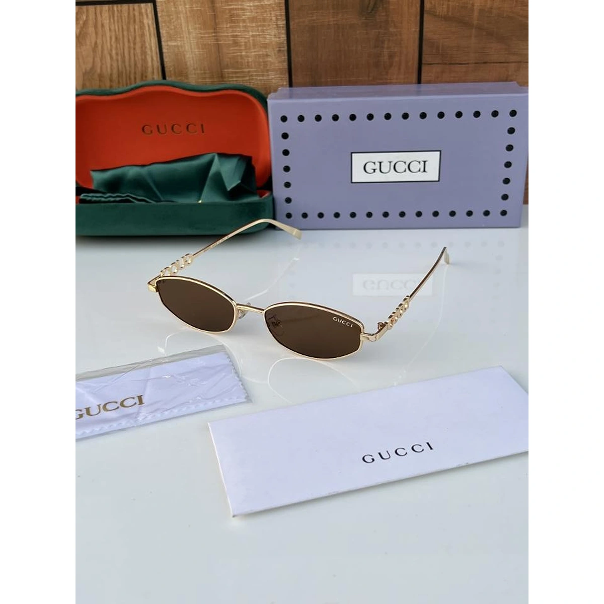 Premium Gucci Sunglasses Gold Brown For Men (WS53) - stayhit.in Premium Gucci Sunglasses Gold Brown For Men (WS53) - stayhit.in